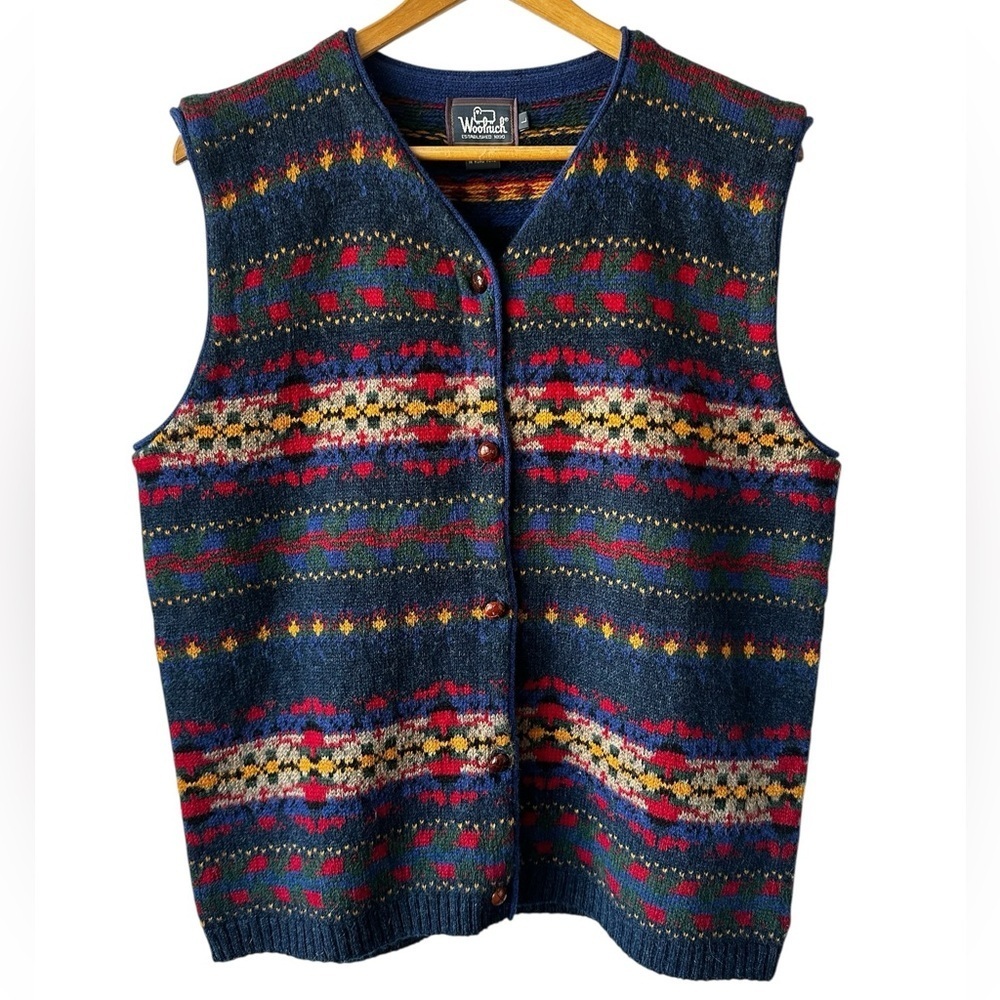 Woolrich Vintage Sweater Vest L - Picture 1 of 12